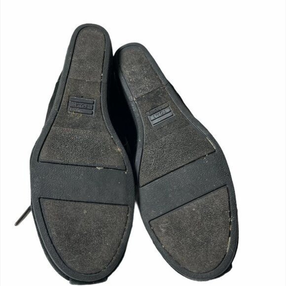 TOMS Desert Wedge Black Suede-Like Booties Size 8.5 - 300513 - Picture 8 of 8